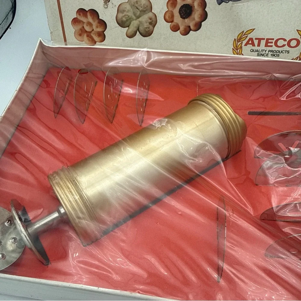 VTG NOS ATECO Original Cookie & Noodle Maker #685 cookie Press Sealed USA